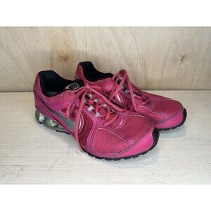 Nike Reax Run 8 Running Athletic Shoes Women's Size 8.5 Pink Silver 599562-600